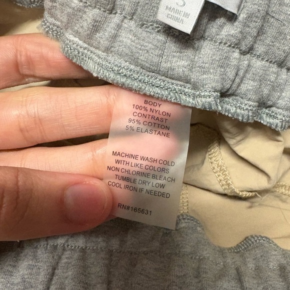 Johnny Was “Calme” Nylon Hoodie & Pants Set In Beige/Gray Size Small - Picture 12 of 12